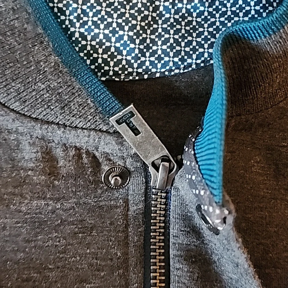 Ted Baker London  Full Zip Dark Gray Sweatshirt  Jacket